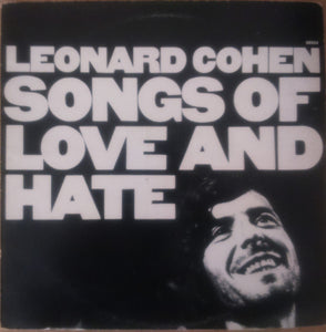 Leonard Cohen ‎– Songs Of Love And Hate - VG Lp Record 1971 CBS USA Original Vinyl - Rock / Folk Rock