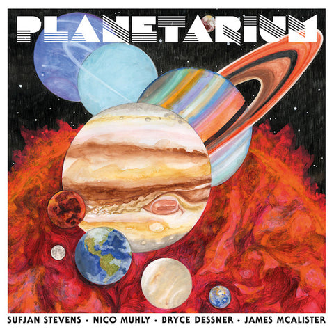 Sufjan Stevens • Nico Muhly • Bryce Dessner • James McAlister ‎– Planetarium - New 2 Lp Record 2017 USA 4AD Vinyl & Artwork Inserts & Download - Alternative Rock / Indie Rock