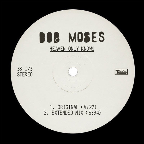 Bob Moses – Heaven Only Knows - New 12" Vinyl 2018 Domino Limited Edition Pressing - Electronic / Deep House / Tech House