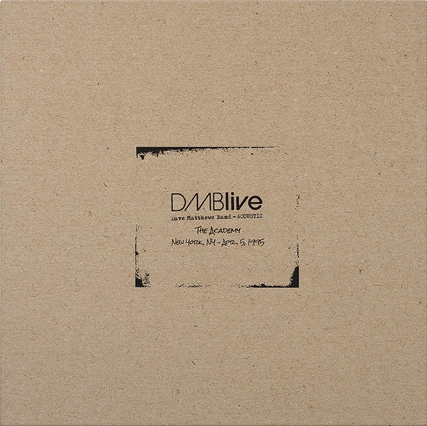 Dave Matthews Band - DMBLive 2.22.94 Trax - Charlottesville, VA - New Vinyl 4Lp 2018 Bama Rags RSD Black Friday Box Set on 180gram White Vinyl - Rock