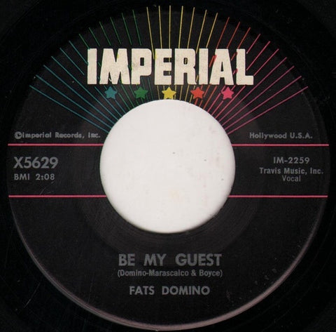 Fats Domino - Be My Guest / I've Been Around - VG+ 7" Single 45RPM 1959 Imperial USA - Blues