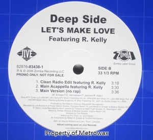 Deep Side - Let's Make Love - VG+ 12" Single Promo 2006 Jive Records USA - Hip Hop