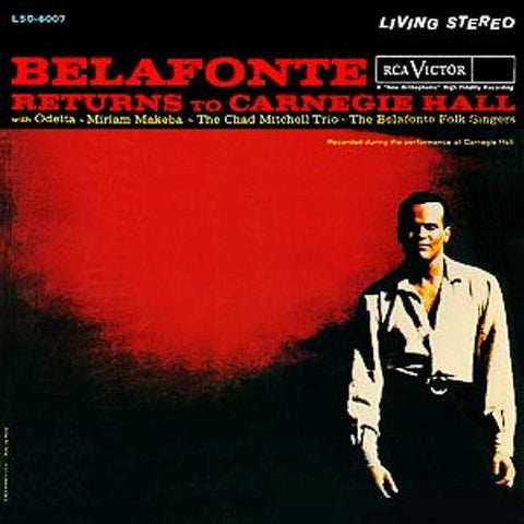 Harry Belafonte (with Odetta, Miriam Makeba, The Chad Mitchell Trio, The Belafonte Folk Singers) ‎– Belafonte Returns To Carnegie Hall VG 1960 RCA Victor Gatefold 2-LP Living Stereo Pressing - Folk / Calypso