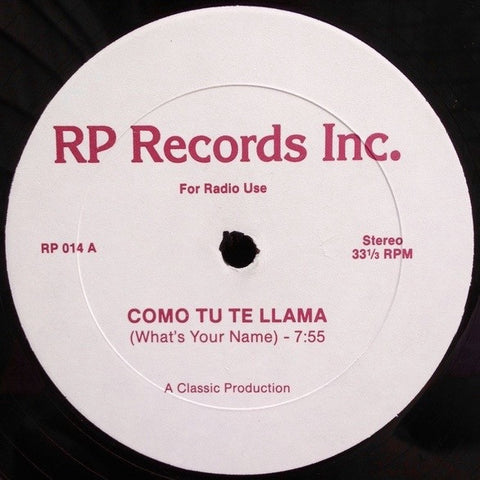 Sly Fox / Willie Colón ‎– Como Tu Te Llama / Set Fire To Me - Mint- 12" Single USA - Latin House / Disco