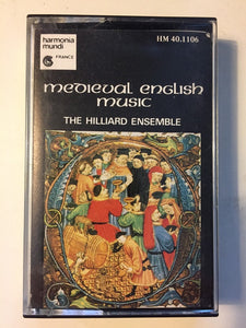 The Hilliard Ensemble ‎– Medieval English Music - Used Cassette Tape Harmonia 1983 France - Classical / Medieval