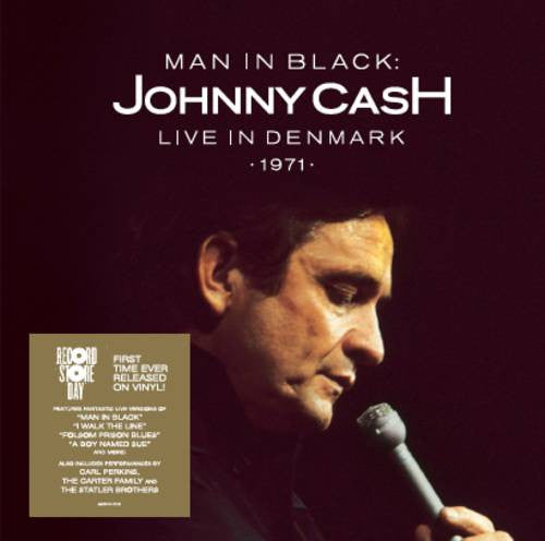 Johnny Cash - Man In Black: Live in Denmark 1971 - New Vinyl Record 2015 Record Store Day Black Friday Limited Edition 2-LP Red/White Vinyl, 4400 Copies Made