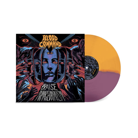 Blood Command – Praise Armageddonism - New LP Record 2022 Hassle Europe Orange & Purple Split Vinyl - Rock / Punk