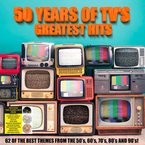Various Artists - 50 Years of TV's Greatest Hits - New 2 LP Record Store Day 2022 LMLR  France Import Rainbow Splatter Vinyl - Soundtrack / Pop