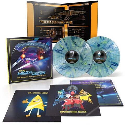 Chris Westlake – Star Trek Lower Decks (Original Series Soundtrack) Volume 1 - New 2 LP Record 2023 Lakeshore Blue & Yellow Swirling Galaxy Vinyl - Soundtrack / Score