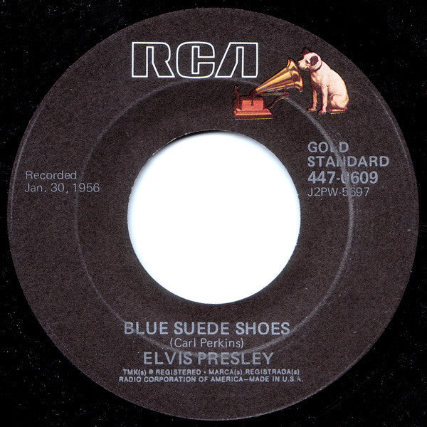Elvis Presley ‎– Blue Suede Shoes / Tutti Frutti - New 7" Vinyl RCA: Gold Standard Series Reissue - Rock