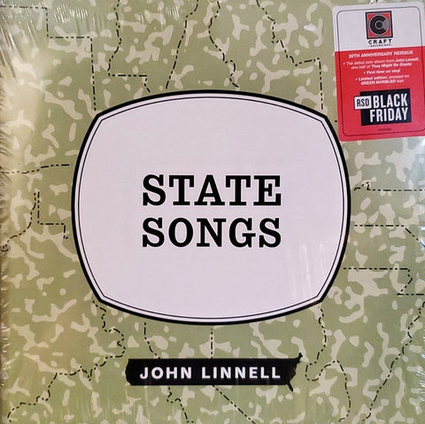 John Linnel - State Songs (1999) - New Lp Record Store Day Black Friday 2019 Zoe USA RSD Green Marbled Vinyl - Indie Rock / Pop