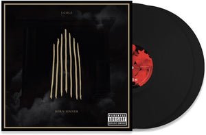 J. Cole - Born Sinner (2013) - Mint- 2 LP Record 2023 Dreamville Interscope Vinyl - Hip Hop - Shuga Records