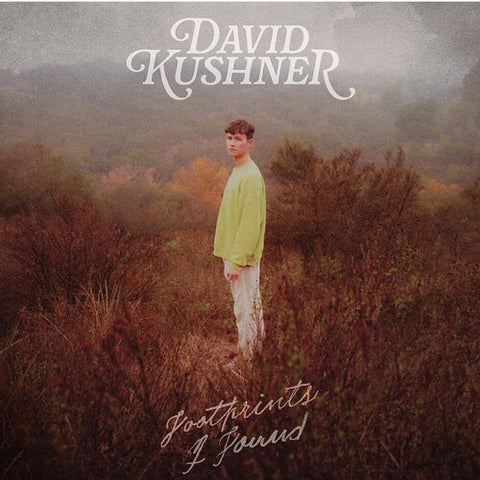 David Kushner - Footprints I Found - New EP Record 2023 Virgin Miserable Music Yellow and Gold Splatter Vinyl - Pop / Soul