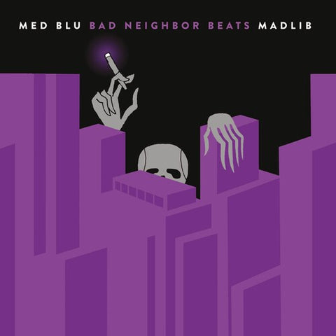 Med, Blu, Madlib - Bad Neighbor Beats (Special Edition Instrumentals) - New LP Record 2023 Bangyahead Canada Black and Purple Swirl Vinyl - Hip Hop / Instrumental
