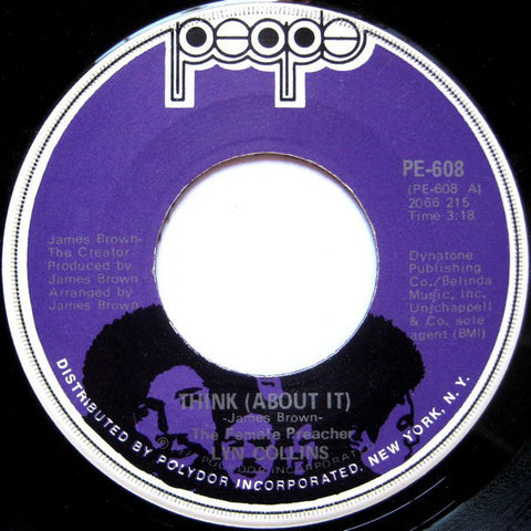 Lyn Collins ‎– Think (About It) / Ain't No Sunshine VG 7" Single 45RPM 1972 People USA - Funk/Soul