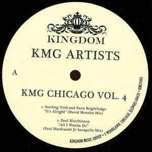 Various ‎– KMG Chicago Vol. 4 - New 12" Single 2016 USA Kingdom Music Group Vinyl - Chicago Deep House