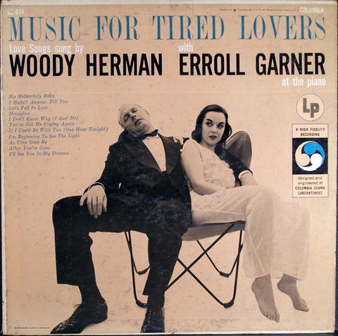 Woody Herman With Erroll Garner - Music For Tired Lovers - VG+ 1955 Mono USA Original Press - Jazz