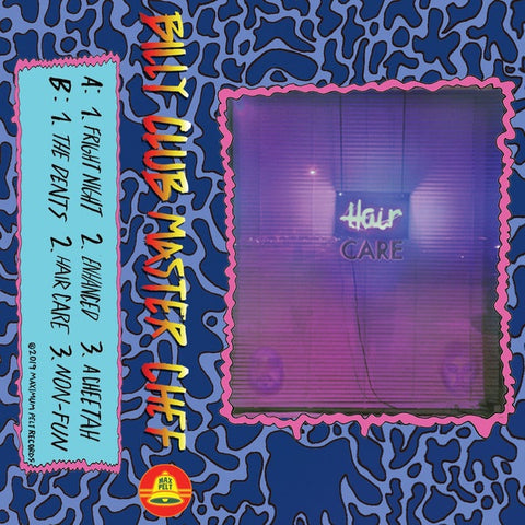 Billy Club Master Chef ‎– Hair Care - New Cassette 2019 Maximum Pelt Limited Edition Pink Tape - Electronic / Darkwave / Local