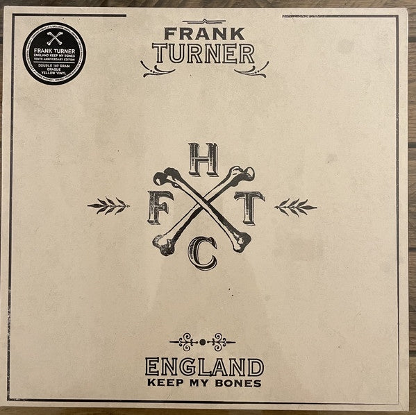 Frank Turner ‎– England Keep My Bones (2011) - New 2 LP Record 2021 Xtra Mile/Epitaph Europe Import Yellow Opaque Vinyl & Download - Folk Rock / Acoustic / Folk - Shuga Records