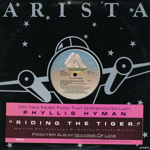 Phyllis Hyman - Riding The Tiger - VG+ 12" Single 1983 Arista Promo USA - Disco