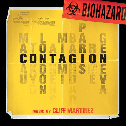 Cliff Martinez - Contagion (Original Motion Picture) - New Lp Record 2017 Real Gone Music USA Yellow & Red Swirl Biohazard Vinyl - Soundtrack