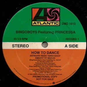 Bingoboys Featuring Princessa - How To Dance - M- Promo 2 x 12" Single 1990 Atlantic USA -  Electronic / House