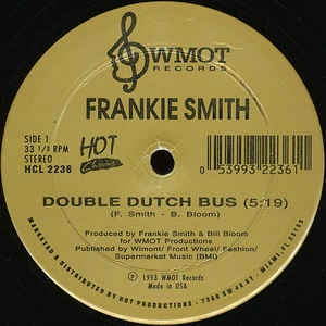 Frankie Smith / David Simmons ‎- Double Dutch Bus / Will They Miss Me - VG+ 12" Single 1993 USA - Funk / Soul / Disco