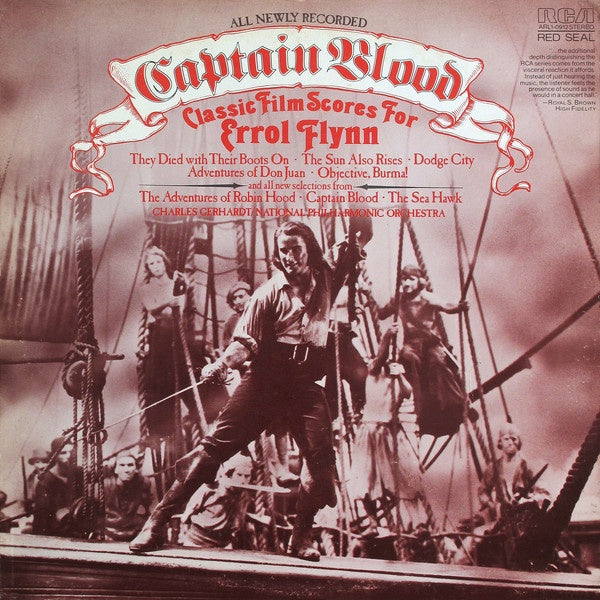 Charles Gerhardt, National Philharmonic Orchestra ‎– Captain Blood — Classic Film Scores For Errol Flynn - Mint- LP Record 1975 RCA USA Vinyl - Soundtrack / Score