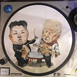 Shuga Records 2018 Limited Edition Vinyl Record Slipmat - Donald Trump Vs. Kim Jong Un Small Penis Slip Mat