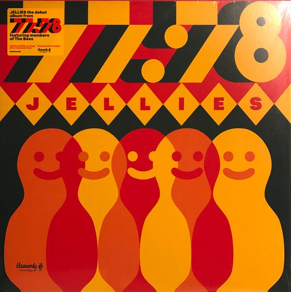 77:78 ‎– Jellies - New Vinyl Lp 2018 Heavenly Limited Edition Pressing on 'Orange Jelly' Vinyl with Download - Indie / Psych Rock