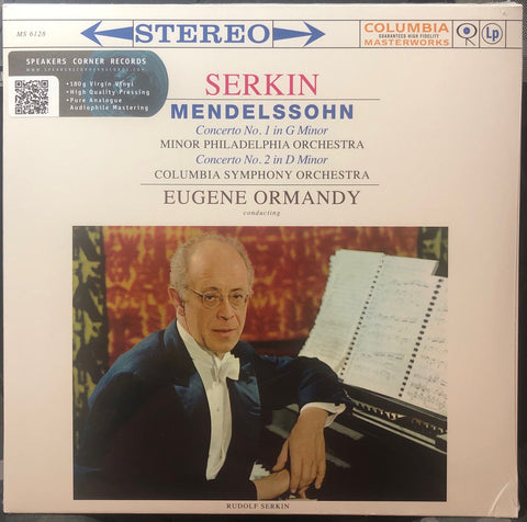 Rudolf Serkin / Eugene Ormandy – Mendelssohn Piano Concerto Nos. 1 & 2 (1960) - New Lp Record 2013 CBS Speakers Corner Europe Import 180 gram Vinyl - Classical