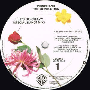 Prince And The Revolution ‎– Let's Go Crazy (Special Dance Mix) - VG 12" Single Warner Bros. USA - Synth-Pop
