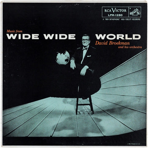 David Broekman And His Orchestra ‎– Music From Wide Wide World - VG+ Lp Record 1956 RCA Victor USA Mono Vinyl - Soundtrack / Jazz