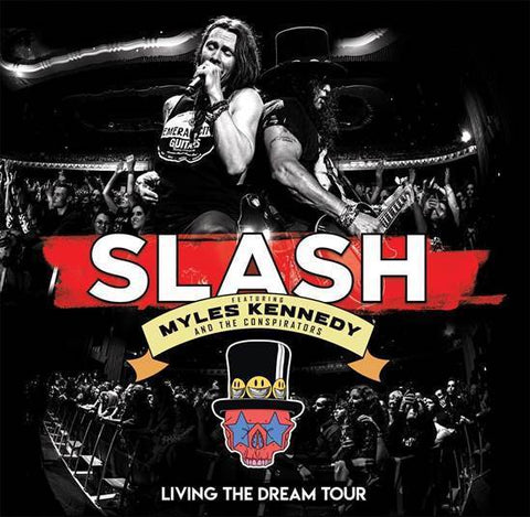 Slash featuring Myles Kennedy and The Conspirators ‎– Living The Dream Tour - New 3 LP Record 2019 Eagle Limited Edition Red Vinyl - Hard Rock