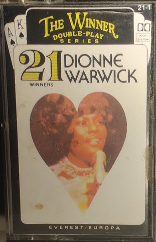 Dionne Warwick ‎– 21 Winners - Used Cassette Tape Everest Europa - Jazz / Funk