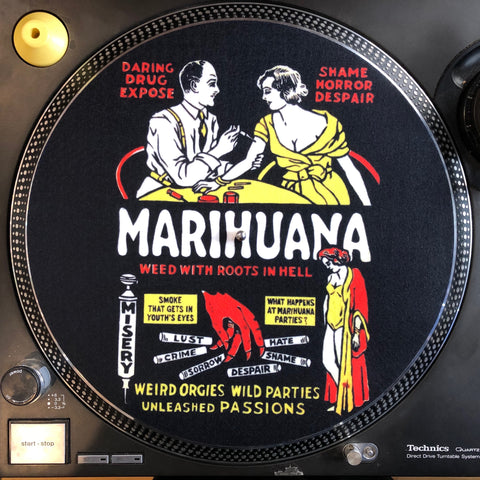 Shuga Records 2020 Limited Edition Vinyl Record Slipmat Cannabis Marijuana Marihuana Slip Mat