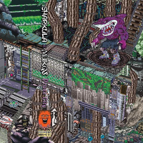 Sharkula x Mukqs - Prune City - New Cassette 2019 Hausu Mountain Brown Tape - Chicago, IL Hip Hop - Shuga Records