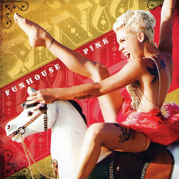 P!NK - Funhouse (2008) - Mint- 2 Lp Record 2018 RCA USA Yellow Neon Vinyl & Download - Pop Rock - Shuga Records
