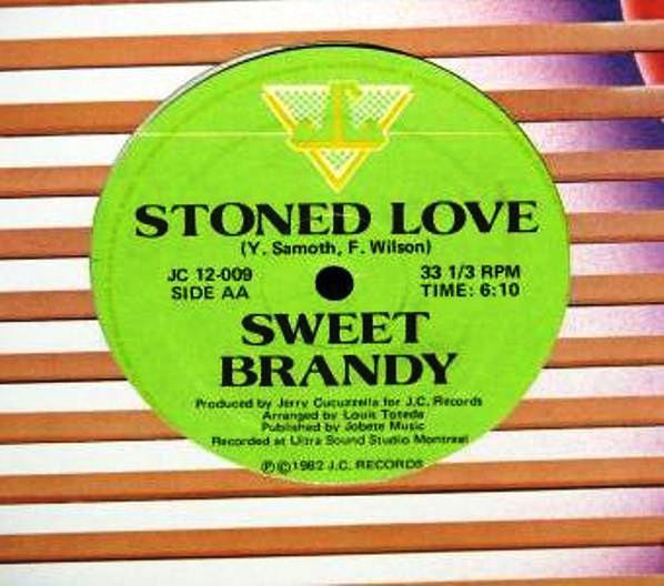 Sweet Brandy - Stoned Love - VG+ 12" Single Canada Import 1982 - Italo Disco