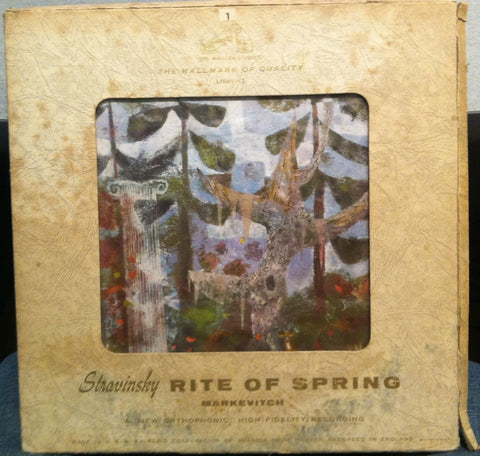 Igor Markevitch & The Philharmonia Orchestra - Stravinsky - The Rite Of Spring - VG+ Mono USA 1954 USA Original Press (With Book & Art Sheet) - Classical