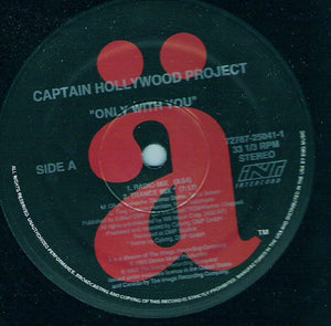 Captain Hollywood Project - Only With You Mint- - 12" Single 1993 a USA - House