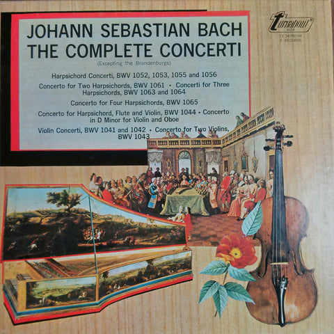Martin Galling, Helmuth Rilling, Rolf Reinhardt - Bach - The Complete Concerti (Excepting The Brandenburgs) - New Vinyl Record 1969 Stereo (Original Press) 5 Lp Box Set USA - Classical