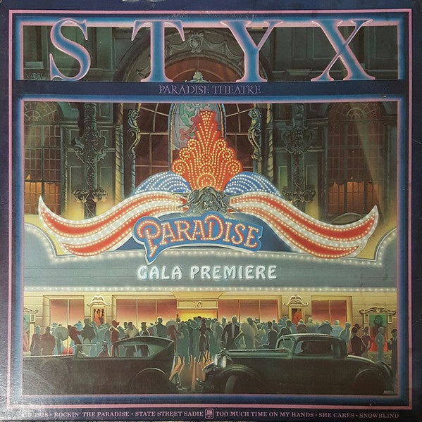 Styx ‎– Paradise Theatre - Mint- Lp Record 1981 A&M USA Lazer Etched Vinyl - Prog Rock - Shuga Records