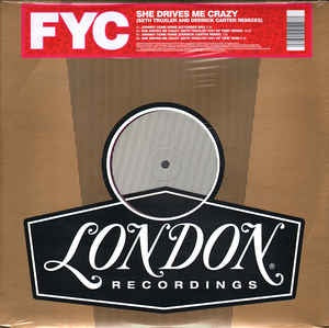 Fine Young Cannibals ‎– She Drives Me Crazy (Seth Troxler & Derrick Carter Remixes) - New 12" Single Record Store Day 2021 London Music UK Import RSD Pink Clear Vinyl - Synth-pop / Acid House / House