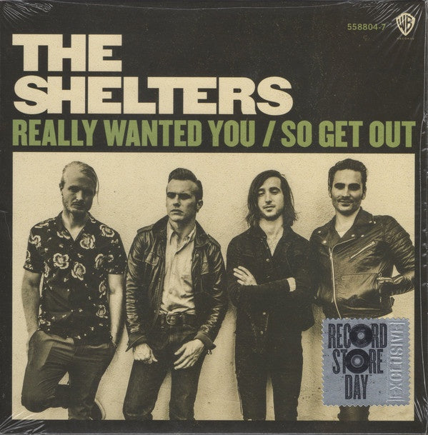 The Shelters ‎– Really Wanted You / So Get Out - New 7" SIngle Record Store Day 2017 Warner USA Vinyl RSD - Indie Rock - Shuga Records