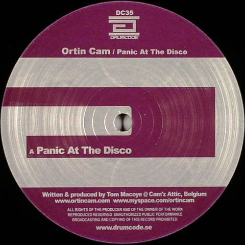 Ortin Cam - Panic At The Disco - Mint- 12" Single 2007 Sweden Import (Drumcode) - Techno
