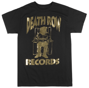 Men's Black and Gold 'Death Row Records' T-Shirt