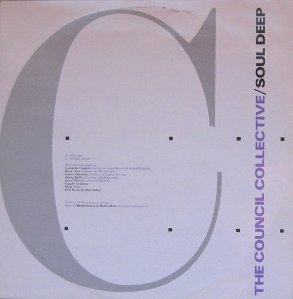 The Council Collective – Soul Deep - Mint- 12" Single Record 1984 Polydor UK Import Vinyl - New Wave / Synth-pop