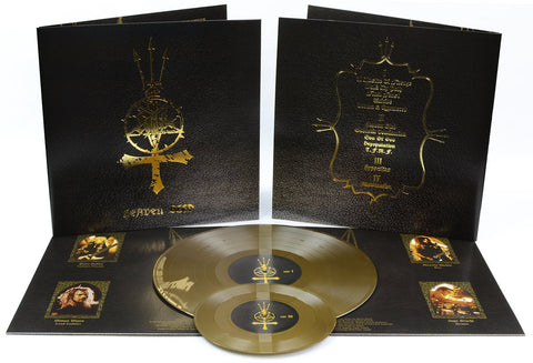 Hobbs Angel Of Death ‎– Heaven Bled - New Vinyl Record 2017 Hells Headbangers Limited Edition Gold Vinyl + Bonus 7" and Gold Foil Gatfold Sleeve - Thrash / Black Metal