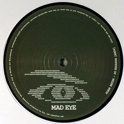 Adam Beyer - So Bizarre - New 12" Single Record 2005 Mad Eye Sweden Vinyl - Techno - Shuga Records